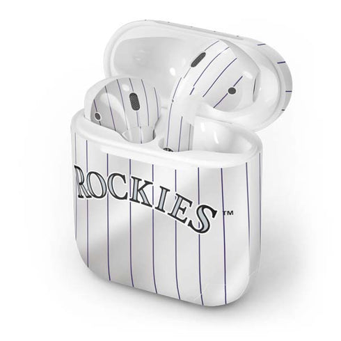 MLB Colorado Rockies Home Jersey Apple AirPods Skin