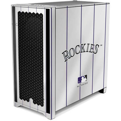 MLB Colorado Rockies Home Jersey Corsair 4000D Tempered Glass Mid-Tower ATX Case Skin