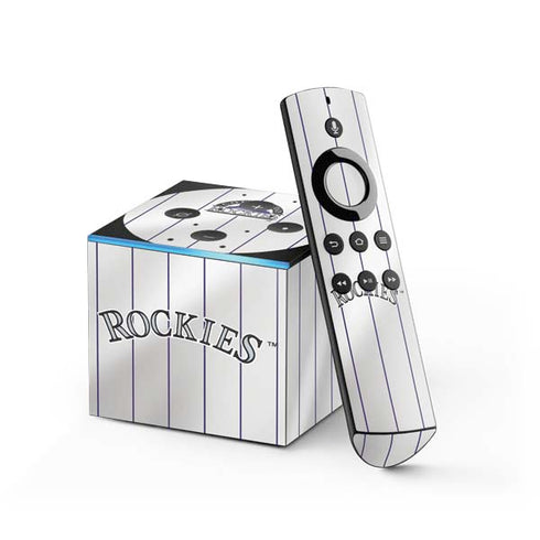 MLB Colorado Rockies Home Jersey Fire TV Cube Skin