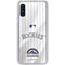 MLB Colorado Rockies Home Jersey Galaxy A10e Clear Case