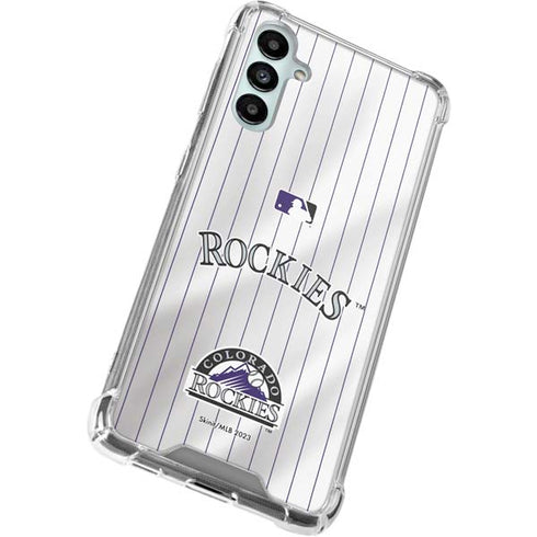 MLB Colorado Rockies Home Jersey Galaxy A14 5G Clear Case