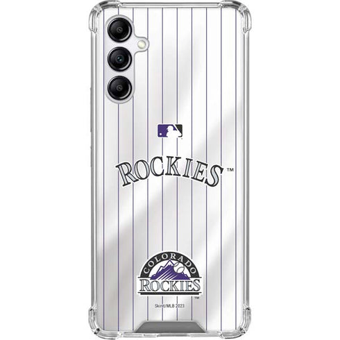 MLB Colorado Rockies Home Jersey Galaxy A15 5G Clear Case