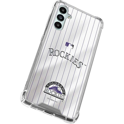 MLB Colorado Rockies Home Jersey Galaxy A15 5G Clear Case
