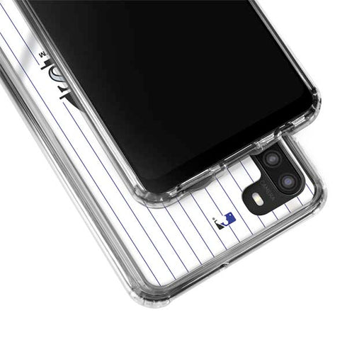 MLB Colorado Rockies Home Jersey Galaxy A21 Clear Case