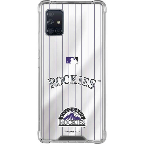MLB Colorado Rockies Home Jersey Galaxy A51 5G Clear Case