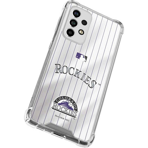 MLB Colorado Rockies Home Jersey Galaxy A53 5G Clear Case