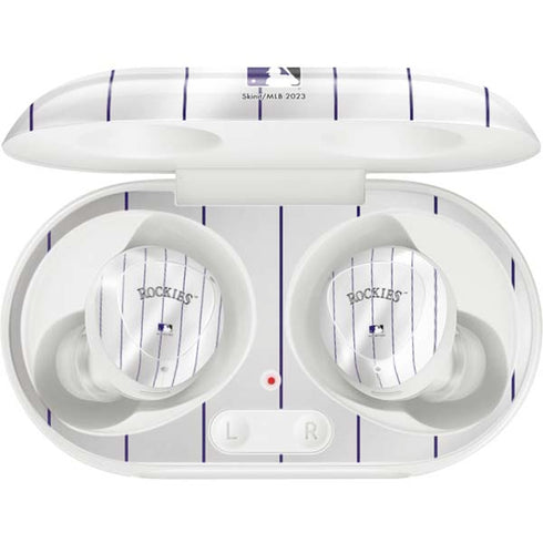 MLB Colorado Rockies Home Jersey Galaxy Buds Plus Skin