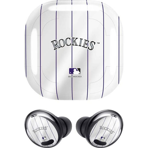 MLB Colorado Rockies Home Jersey Galaxy Buds Pro Skin