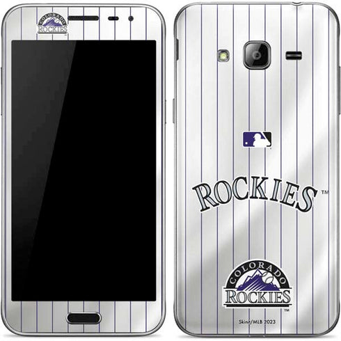 MLB Colorado Rockies Home Jersey Galaxy J3 Skin