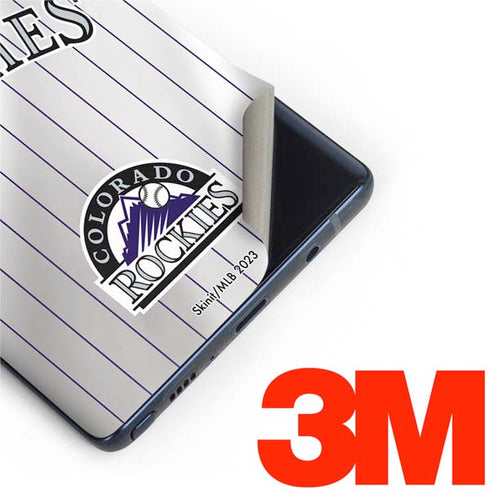 MLB Colorado Rockies Home Jersey Galaxy Note 9 Skin