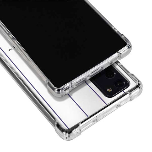 MLB Colorado Rockies Home Jersey Galaxy Note20 5G Clear Case