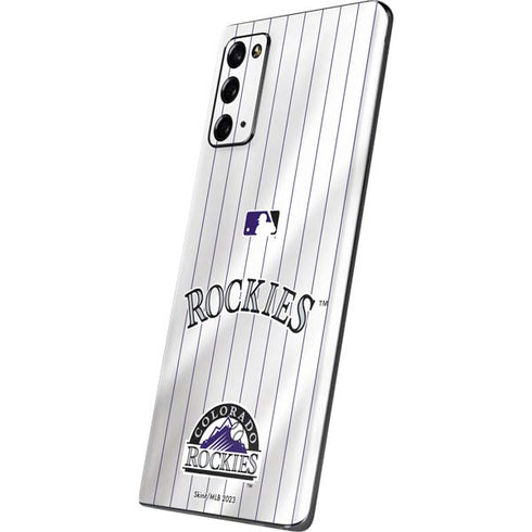 MLB Colorado Rockies Home Jersey Galaxy Note20 5G Skin