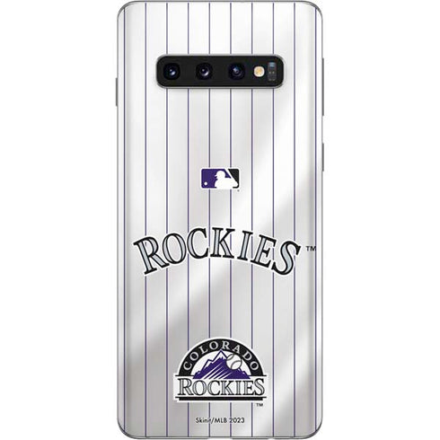 MLB Colorado Rockies Home Jersey Galaxy S10 Skin