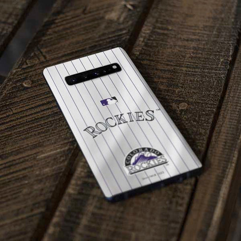 MLB Colorado Rockies Home Jersey Galaxy S10 Skin