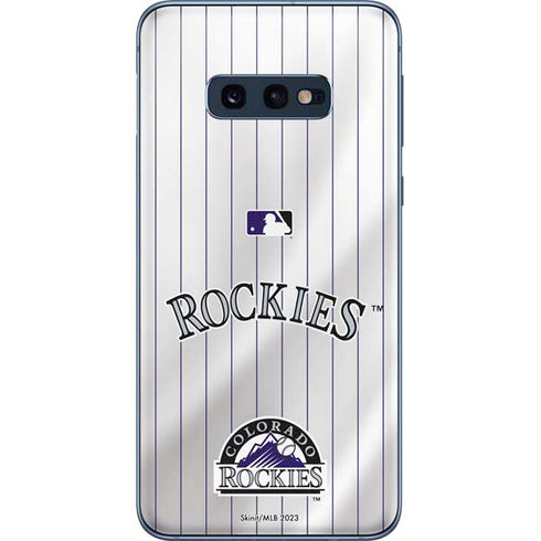 MLB Colorado Rockies Home Jersey Galaxy S10e Skin