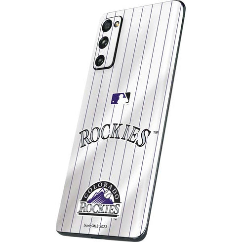 MLB Colorado Rockies Home Jersey Galaxy S20 Fan Edition Skin