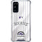 MLB Colorado Rockies Home Jersey Galaxy S20 FE Clear Case