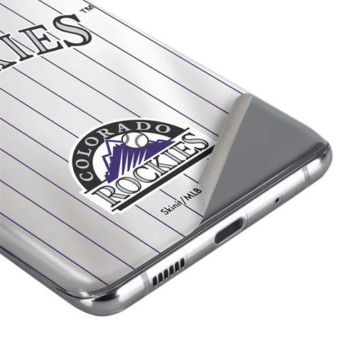 MLB Colorado Rockies Home Jersey Galaxy S20 Plus Skin