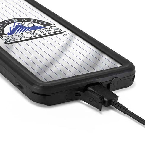 MLB Colorado Rockies Home Jersey Galaxy S20 Waterproof Case
