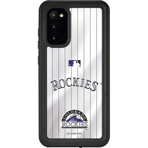 MLB Colorado Rockies Home Jersey Galaxy S20 Waterproof Case