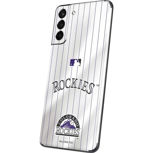 MLB Colorado Rockies Home Jersey Galaxy S21 5G Skin
