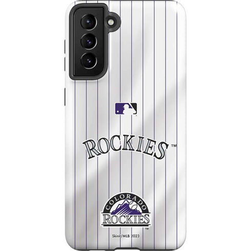 MLB Colorado Rockies Home Jersey Galaxy S21 FE Pro Case