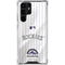 MLB Colorado Rockies Home Jersey Galaxy S22 Ultra Clear Case