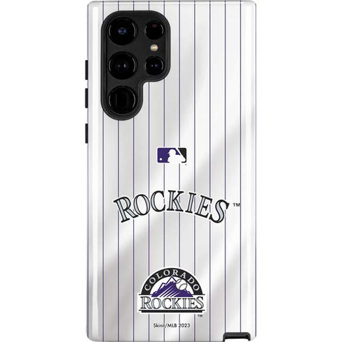 MLB Colorado Rockies Home Jersey Galaxy S22 Ultra Pro Case