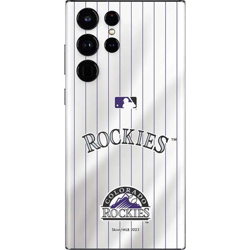 MLB Colorado Rockies Home Jersey Galaxy S22 Ultra Skin
