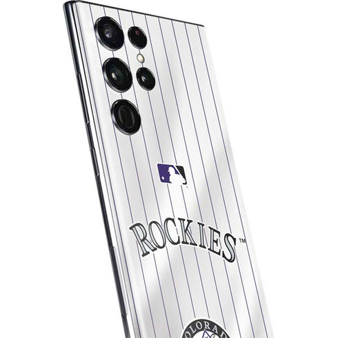 MLB Colorado Rockies Home Jersey Galaxy S22 Ultra Skin