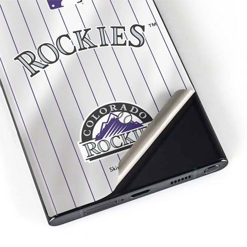 MLB Colorado Rockies Home Jersey Galaxy S22 Ultra Skin