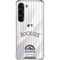MLB Colorado Rockies Home Jersey Galaxy S23 Clear Case