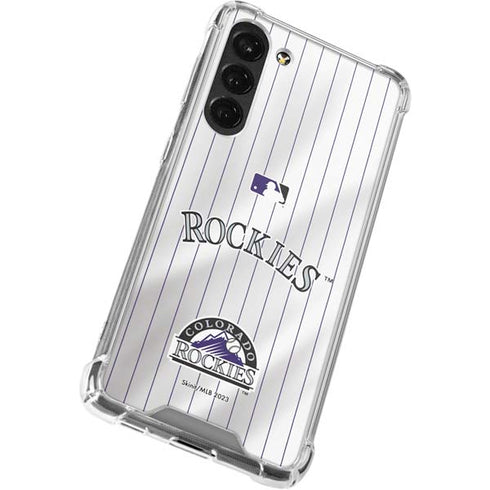 MLB Colorado Rockies Home Jersey Galaxy S23 Plus Clear Case