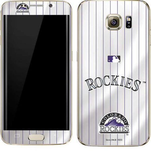 MLB Colorado Rockies Home Jersey Galaxy S7 Edge Skin