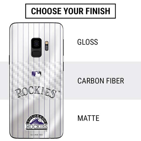 MLB Colorado Rockies Home Jersey Galaxy S9 Skin