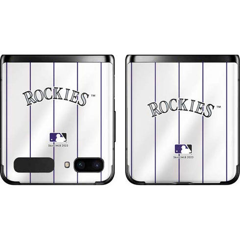 MLB Colorado Rockies Home Jersey Galaxy Z Flip Skin