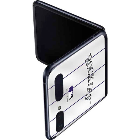 MLB Colorado Rockies Home Jersey Galaxy Z Flip Skin