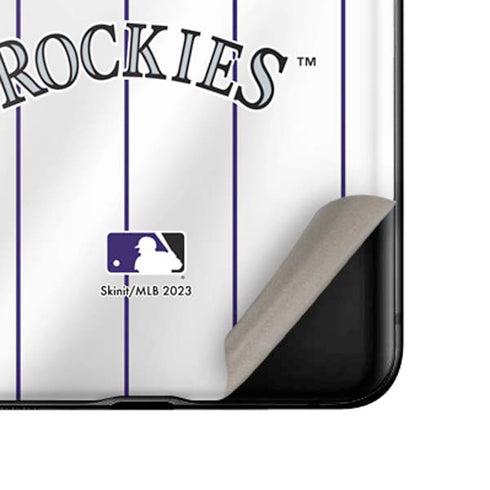 MLB Colorado Rockies Home Jersey Galaxy Z Flip Skin