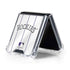 MLB Colorado Rockies Home Jersey Galaxy Z Flip5 5G Clear Case