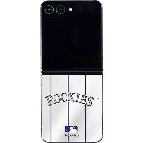 MLB Colorado Rockies Home Jersey Galaxy Z Flip5 5G Skin