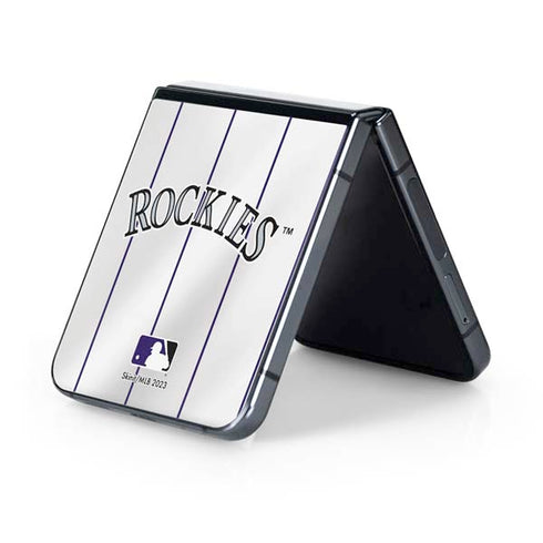 MLB Colorado Rockies Home Jersey Galaxy Z Flip5 5G Skin