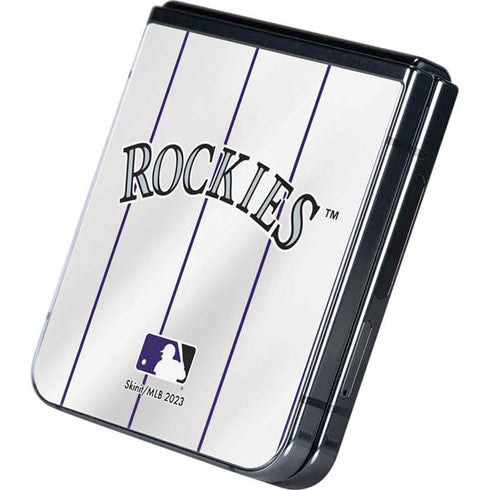 MLB Colorado Rockies Home Jersey Galaxy Z Flip5 5G Skin