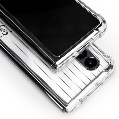 MLB Colorado Rockies Home Jersey Galaxy Z Fold4 5G Clear Case