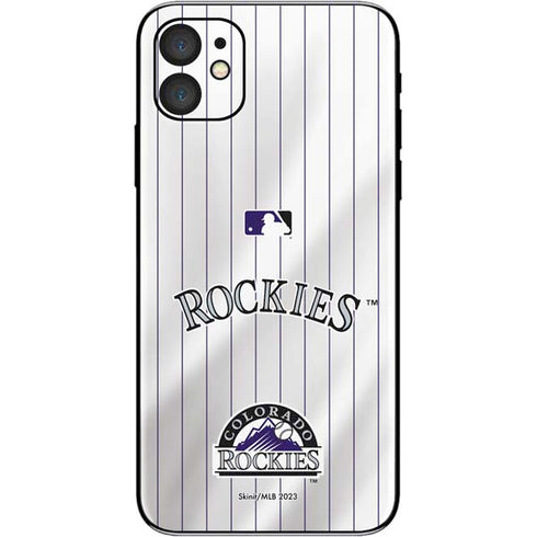 MLB Colorado Rockies Home Jersey iPhone 11 Skin