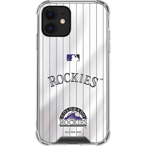 MLB Colorado Rockies Home Jersey iPhone 12 Clear Case