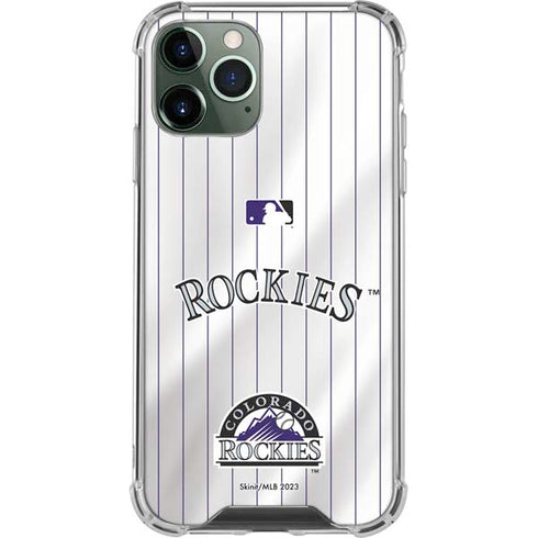 MLB Colorado Rockies Home Jersey iPhone 12 Pro Max Clear Case