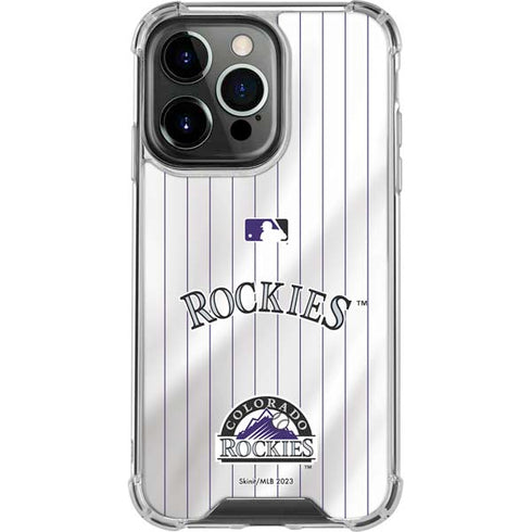 MLB Colorado Rockies Home Jersey iPhone 13 Pro Clear Case