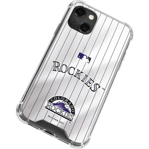 MLB Colorado Rockies Home Jersey iPhone 15 Plus Clear Case