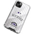 MLB Colorado Rockies Home Jersey iPhone 15 Plus Clear Case
