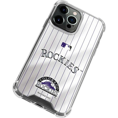MLB Colorado Rockies Home Jersey iPhone 15 Pro Clear Case